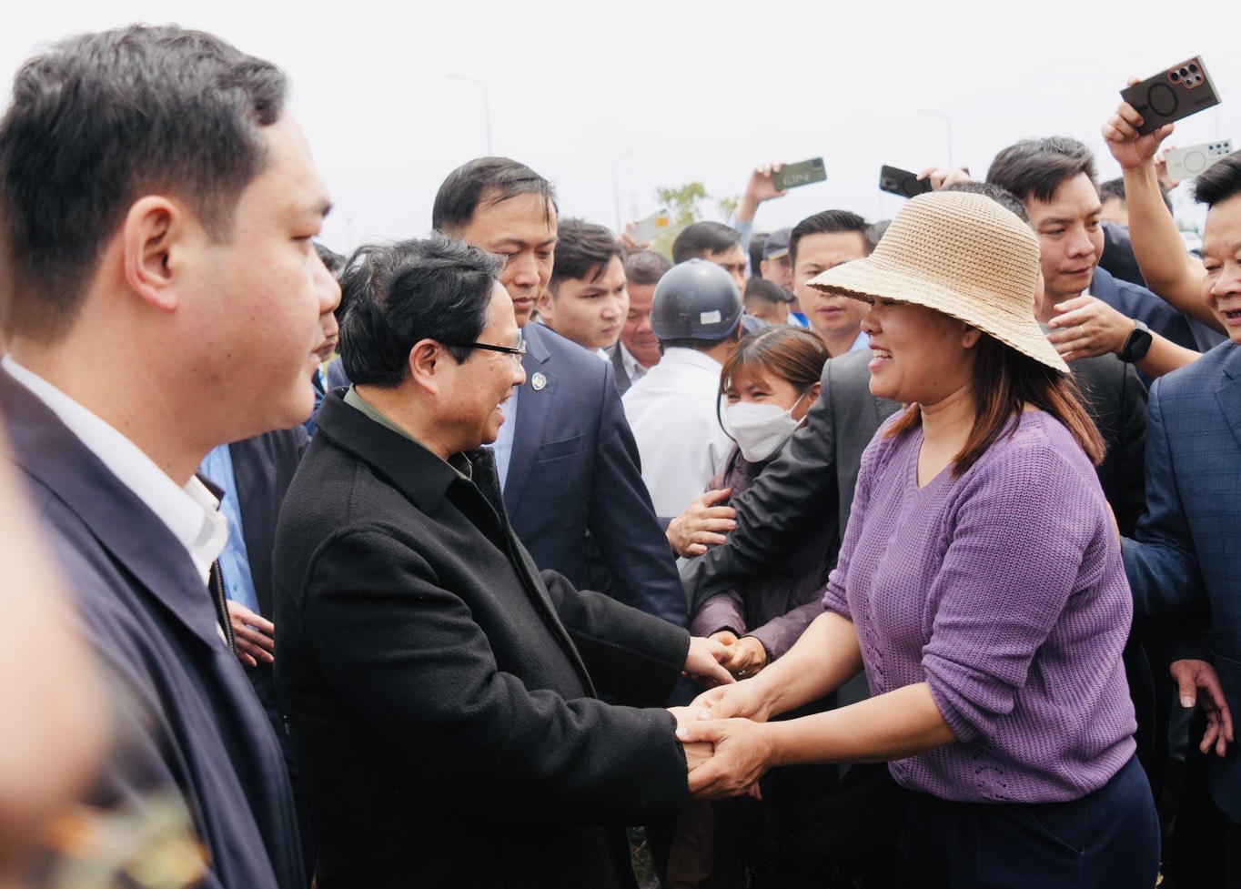 Thủ tướng Phạm Minh Chính trong lễ khởi công dự án vào ngày 16/3/2025 mới đây